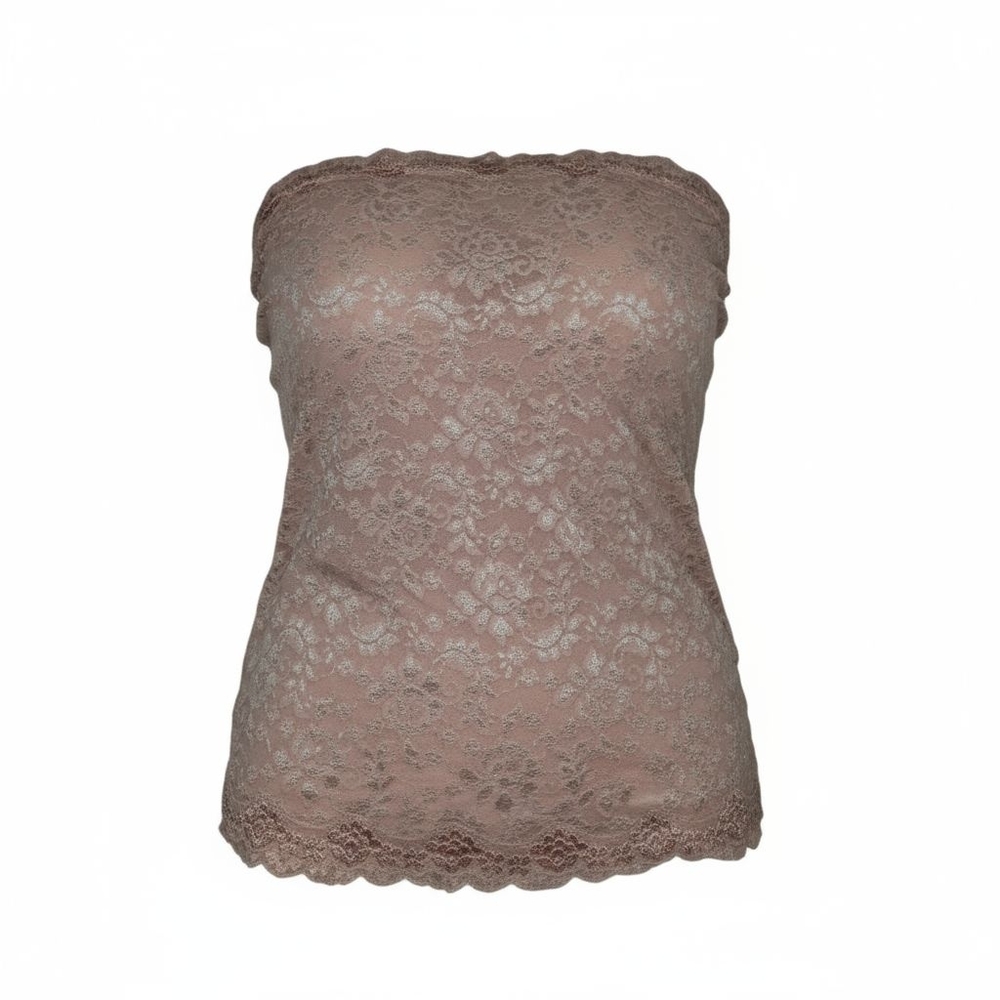 Moda International Lace Bandeau in Soft Brown